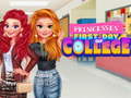 Mchezo Princesses First Day Of College