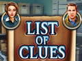 Mchezo List of clues