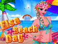 Mchezo Elsa beach day