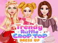 Mchezo Trendy Ruffle Crop Top Dress Up