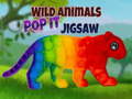 Mchezo Wild Animals Pop It Jigsaw