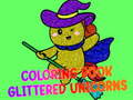 Mchezo Coloring Book Glittered Unicorns
