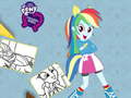 Mchezo Equestria Girls Coloring Book