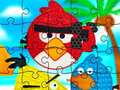 Mchezo Funny Birds Pop It Jigsaw