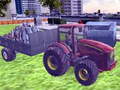 Mchezo Tractor Driving Garbage collect