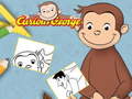 Mchezo Curious George Coloring Book
