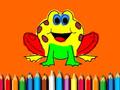 Mchezo Back To School: Frog Coloring Book