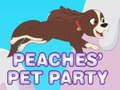 Mchezo Peaches' pet party