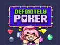 Mchezo Definitely Poker