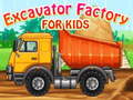 Mchezo Excavator Factory For Kids