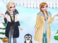 Mchezo Frozen Sisters South Pole Travel 