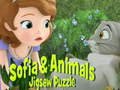Mchezo Sofia And Animals Jigsaw Puzzle