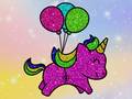 Mchezo Coloring Book Glittered Unicorns