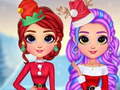 Mchezo Rainbow Girls Christmas Outfits