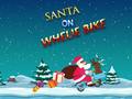 Mchezo Santa On Wheelie Bike