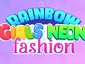 Mchezo Rainbow Girls Neon Fashion