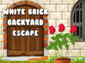 Mchezo White Brick Backyard Escape