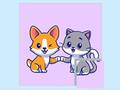Mchezo Cats and Dogs Puzzle