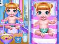 Mchezo Princess New Born Twins Baby Care