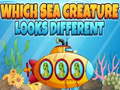 Mchezo Which Sea Creature Looks Different