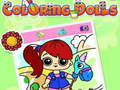 Mchezo Coloring Dolls