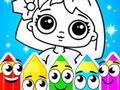 Mchezo Coloring Dolls