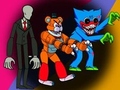 Mchezo Monsters Attack Among Us Squad