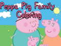 Mchezo Peppa Pig Family Coloring