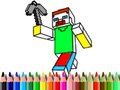 Mchezo Back to School: Minecraft Coloring