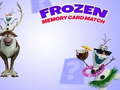 Mchezo Frozen Memory Card Match