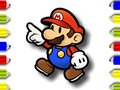 Mchezo Back To School  Mario Coloring