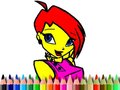 Mchezo Back To School Winks Coloring Book