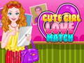 Mchezo Cute Girl Love Match