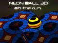 Mchezo Neon Ball 3d on the run