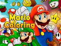 Mchezo Mario Coloring