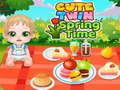 Mchezo Cute Twin Spring Time