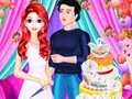 Mchezo Mermaid Girl Wedding Cooking Cake