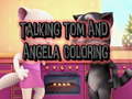 Mchezo Talking Tom and Angela Coloring