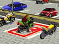 Mchezo Superhero City Bike Parking Game 3D