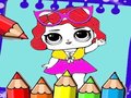 Mchezo Coloring Dolls Book