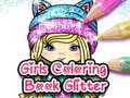 Mchezo Girls Coloring Book Glitter 