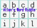 Mchezo Allen's Word Riddle