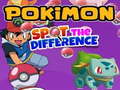 Mchezo Pokimon Spot the differences