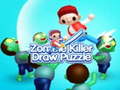 Mchezo Zombie Killer Draw Puzzle 
