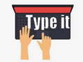 Mchezo Type it