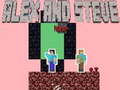 Mchezo Alex and Steve Nether
