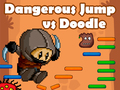 Mchezo Dangerous Jump vs Doodle Jump