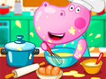 Mchezo Hippo Cooking School