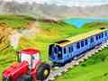 Mchezo Chained tractor towing train