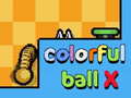 Mchezo Colorful ball X